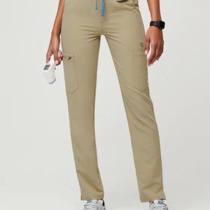 FIGS - Women's Sandstone Yola™ High Waisted 2.0 - Skinny Scrub Pants - M / San